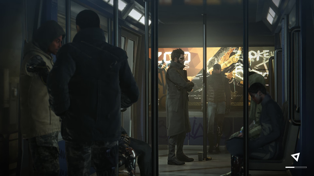 The only legitimate loading screen is just you standing around with other augs. Its weirdly natural.